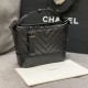 Chanel Gabrielle Hobo Bag In Oil Wax Leather With V Pattern 20cm