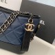 Chanel Gabrielle Hobo Bag in Calfskin With Contrast Bottom Color
