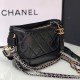 Chanel Gabrielle Hobo Bag In Aged Calfskin With Chain Letters
