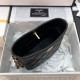 Chanel Small Hobo Bag in Caviar Calfskin With Metal Letter Chanis