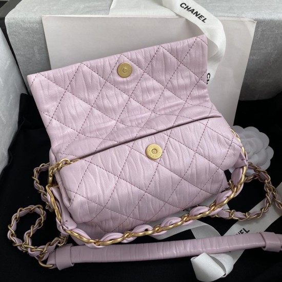 Chanel Small Hobo Handbag in Wrinkle Lambskin