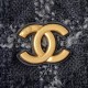 Chanel Hobo Handbag in Cotton And Tweed Fabric 17.5cm