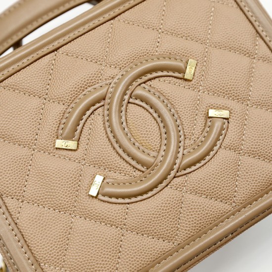Chanel Small Vanity Camera Bag in Caviar Calfskin 17cm