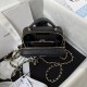 Chanel Camera Bag in Grained Calfskin With Top Handle 14cm