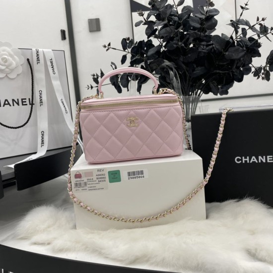 Chanel Vanity Chain Bag Top Handle Bag in Lambskin 17cm