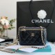 Chanel Mini Vanity With Metal Letters Chain in Grained Calfskin 17cm