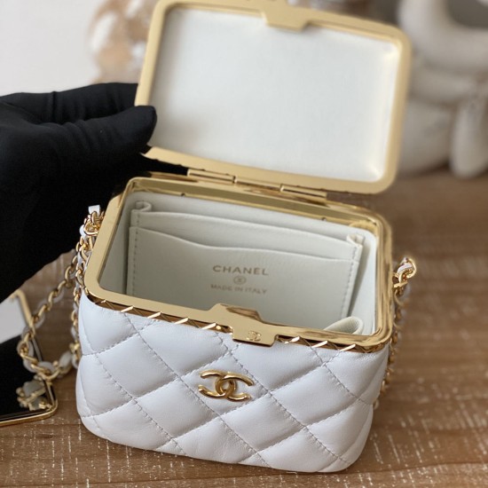 Chanel Chains Vanity Box in Lambskin 11cm 2 Colors AP2717