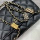 Chanel Wallet on Chain in Caviar Calfskin With Metal Bags on Chain