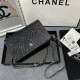 Chanel Wallet on Chain in Caviar Calfskin With Embossed Flowers