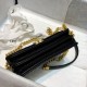Chanel Mini Wallet on Chain In Caviar Calfskin With Leather And Metal Chains 15.5cm
