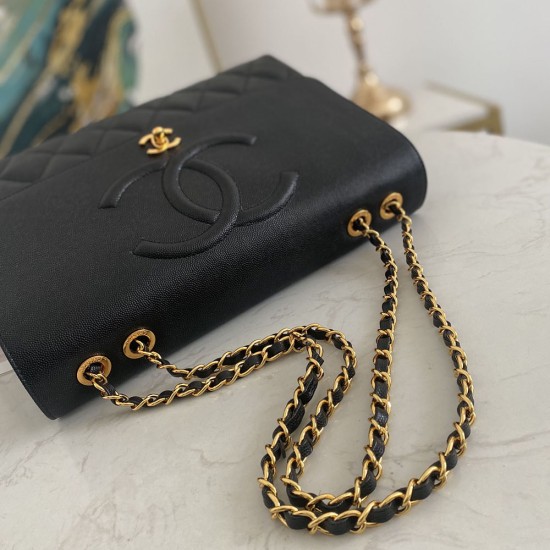 Chanel WOC Shoulder Bag in Caviar Calfskin 33cm