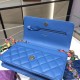 Chanel Wallet on Chain In Lambskin With Rainbow Fabric Chains 19cm