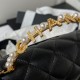 Chanel Clutch With Chain In Lambskin With Imitation Pearls And  Strass And Metal AP3513 12cm 4 Colors