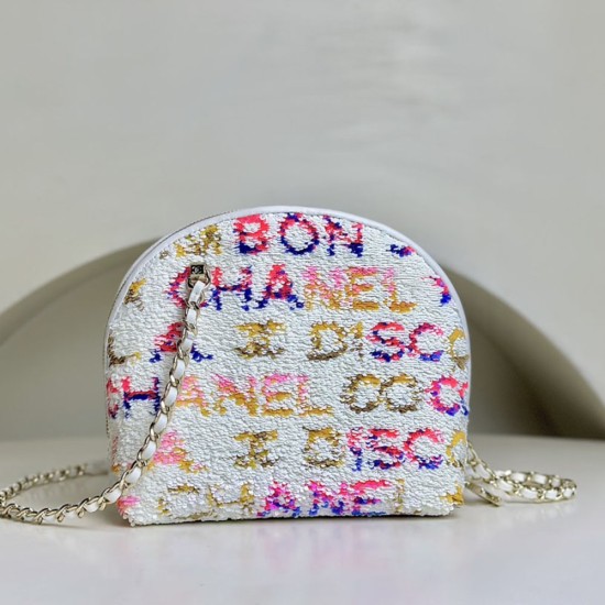 Chanel 2024 Cruise Wallet With Chain With Sequins 16cm 2 Colors 