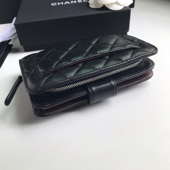 Chanel Flap Wallet In Lambskin 15cm