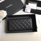 Chanel Classic Flap Long Wallet In Grained Calfskin