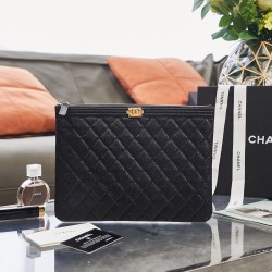 Shop CHANEL 2023 Cruise Calfskin Leather Folding Wallet Logo Card Holders  by _sunflower_