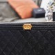 Chanel Large Boy Bag Classic Clutch Bag in Grained Calfskin