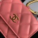 Chanel Card Holder in Lambskin With Metal Hook 4 Colors 9cm