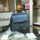Chloe Faye Top Handle Bag in Shiny and Suede Calfskin