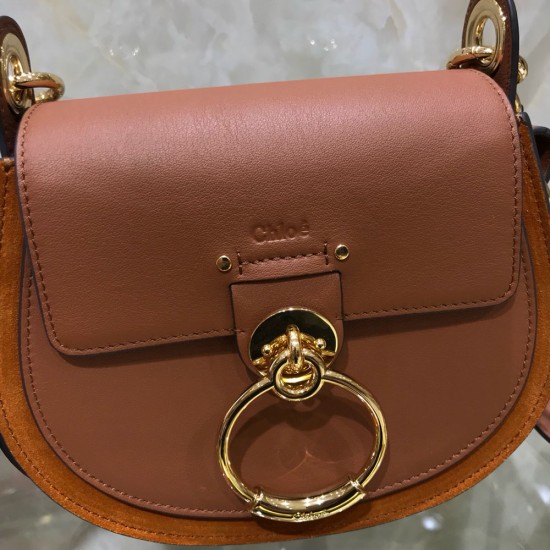 Chloe Tess Bag in Shiny And Suede Calfskin