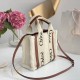 Chloe Small Woody Tote Bag in Luxurious Shearling Fabric With Strap