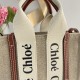 Chloe Mini Woody Tote Bag in Subtly Speckled Cotton Canvas With Strap