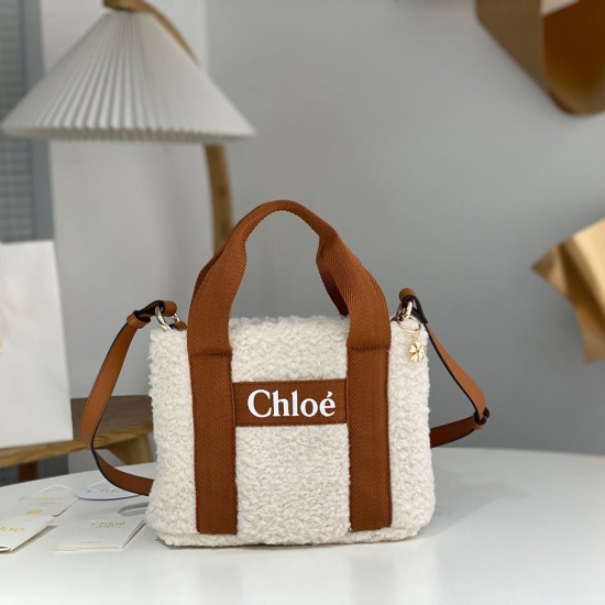 Chloe Woody bag in Shearling 25cm 2 Colors