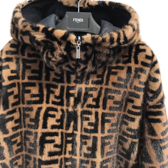 Fendi Fur Hooded Coat