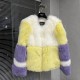 Fendi Fox Fur Coat In Multicolor