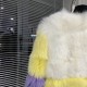 Fendi Fox Fur Coat In Multicolor