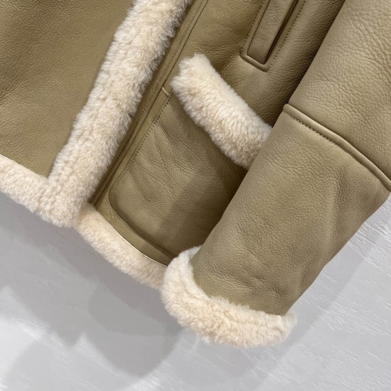Balenciaga Leather And Fur Jacket 2 Colors