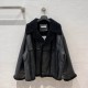 Balenciaga Leather And Fur Jacket