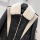 Balmain Leather And Fur Jacket 2 Colors