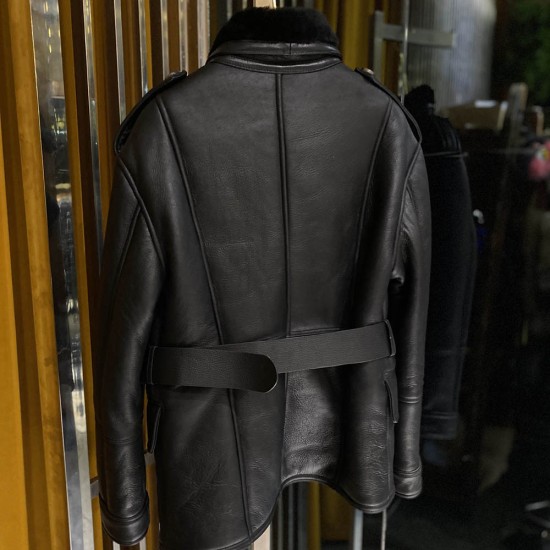 Loewe Leather And Fur Jacket
