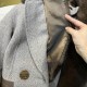 Loro Piana Wool Fur And Real Leather Trench Coat