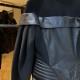 Alexander McQueen Alpaca And Leather Coat 
