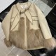 Balenciaga Leather And Fur Downjacket 2 Colors