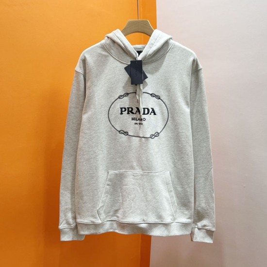 Prada Casual Sweatshirt with Hoodie 2 Colors