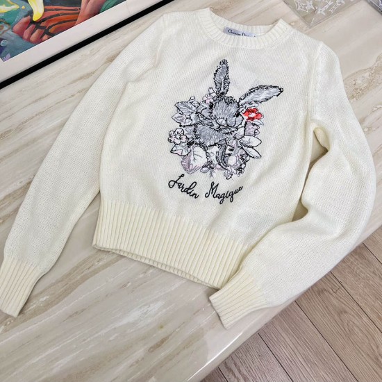 Dior Rabbit Jacquard Pullover