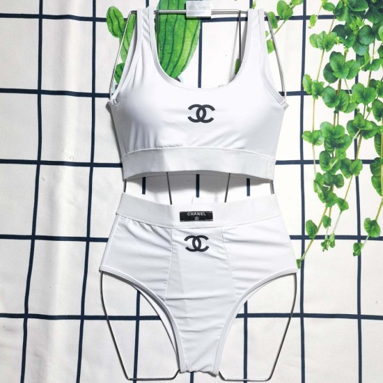 Chanel Split Swimsuit