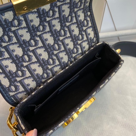 Dior 30 Montaigne Box Bag in Dior Oblique Jacquard 2 Colors 17.5cm