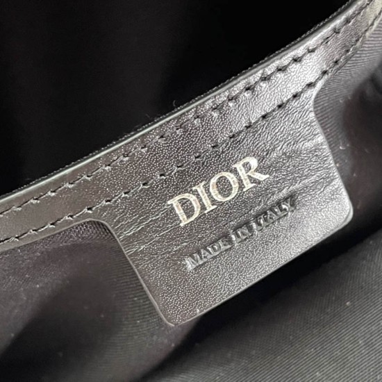 Dior Rider Backpack In CD Diamond Canvas And Calfskin 2 Colors 21cm
