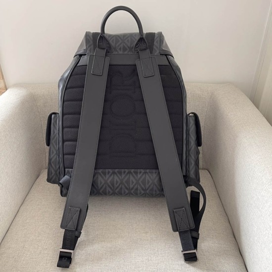 Dior Hit The Road Backpack in CD Diamond Canvas 2 Colors 43cm