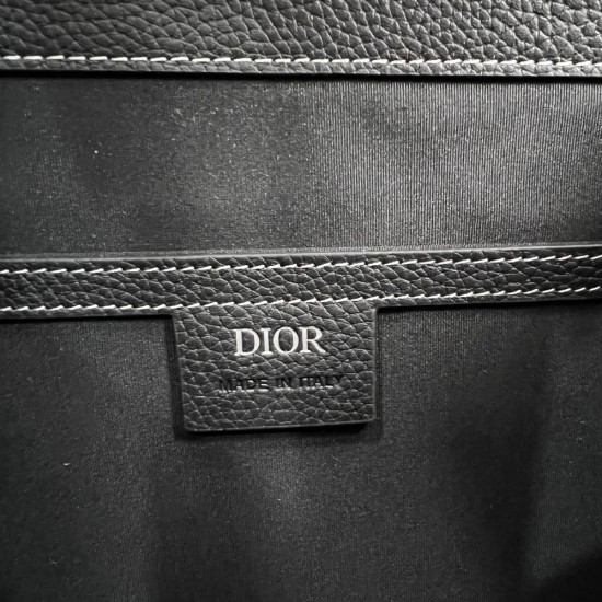 Dior Maxi Gallop Backpack In Grained Calfskin 33cm