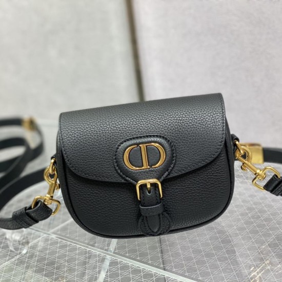 Dior Bobby Bag In Grained Calfskin 2 Colors 18cm 22cm