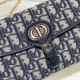 Dior Bobby East-West Pouch With Chain In Dior Oblique Jacquard 21.5cm