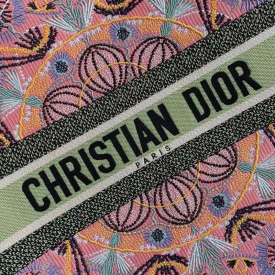 Dior Book Tote LightScribe Embroidery 36.5cm 41.5cm