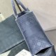 Dior Book Tote In Cannage Embroidery 4 Colors 36.5cm 41.5cm