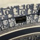 Dior Book Tote Shopping Bag In Dior Oblique Jacquard 25cm